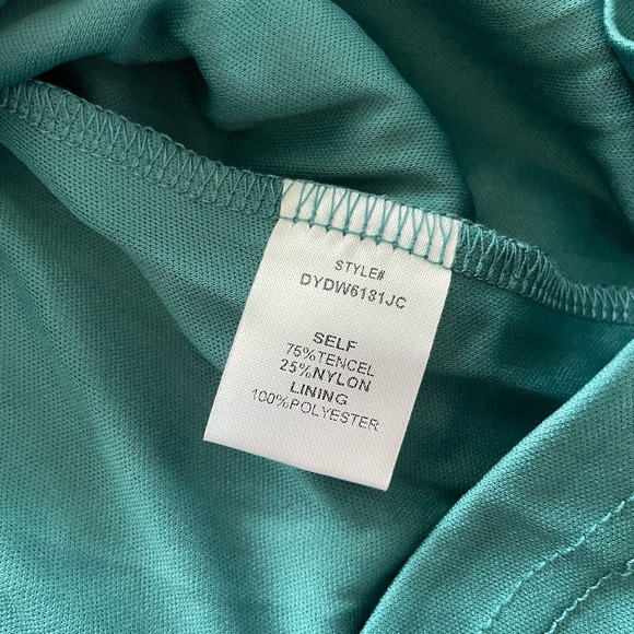 Women's Flutter Sleeve Mini Dress Hunter Green Size S Tie‎ Back Fairy Party Soft - Picture 12 of 14